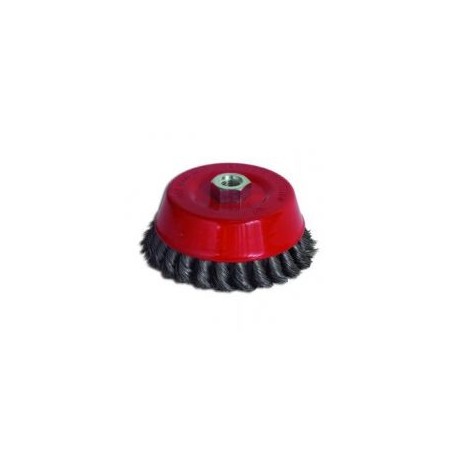 Carda copa trenzada 5 Pulg entrada 14 mm TC1279 Toolcraft