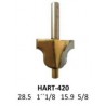 Broca para router corte romana 1-1/8 Pulg cobalto 420 Micro