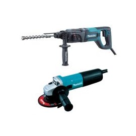 Combo Martillo Perforador Hr2475 - Miniesmeriladora 9557HN Makita