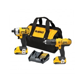 Combo de rotomartillo + Atornillador de impacto inalámbrico 20V DCK222D2 DeWalt