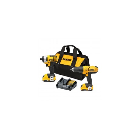 Combo de rotomartillo + Atornillador de impacto inalámbrico 20V DCK222D2 DeWalt