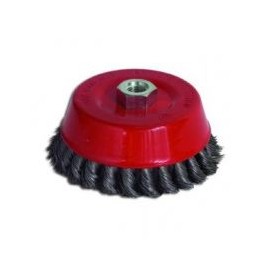 Carda copa trenzada 5 Pulg entrada 14 mm TC1279 Toolcraft