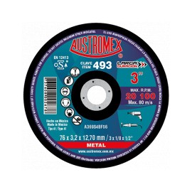 Disco para corte de metal 3 Pulg 493 Austromex