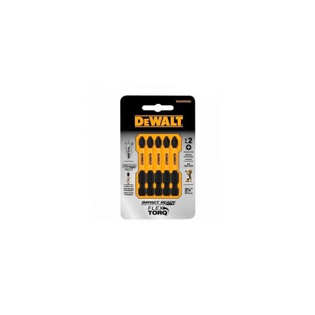 Juego de 5 puntas phillips 2X2 DWA2PH2IR5 DeWalt Accesorios