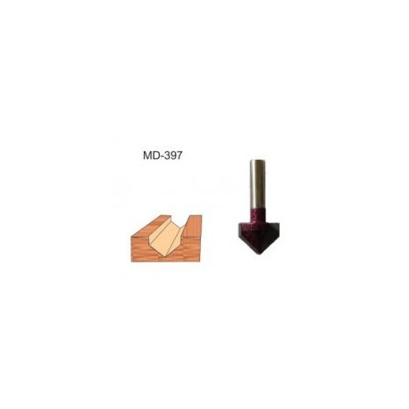 Broca para router corte en V 1/2 Pulg MD-397 Brocar