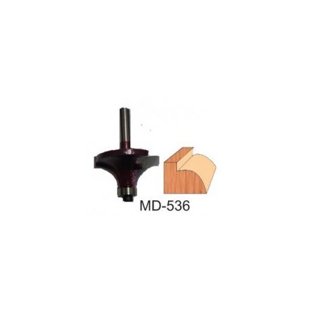 Broca para router corte redondeado 1 Pulg MD-536 Brocar